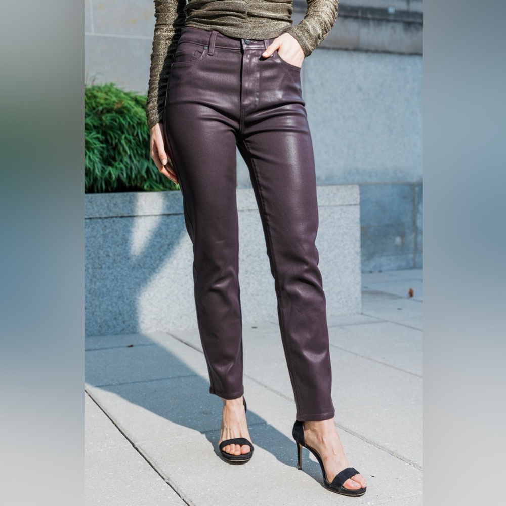 NWT Paige Cindy Jeans - Black‎ Cherry